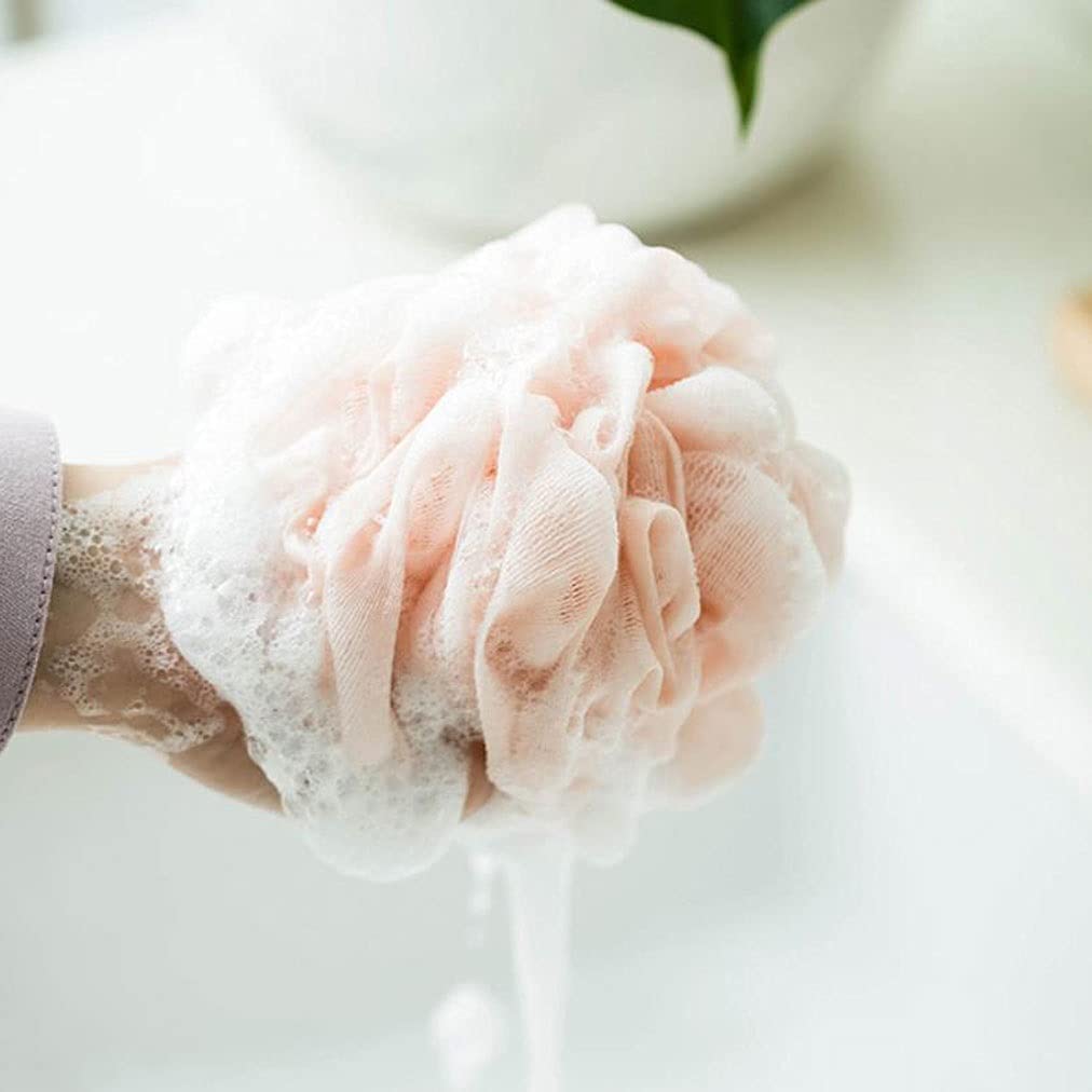 Toalla Exfoliante Esponjas de baño Esponja de baño de Ducha Esponja de Ducha Bolas de lufa para Mujeres Hombres, Esponja de Ducha para exfoliación Corporal (Paquete de 2) Guantes Exfoliante