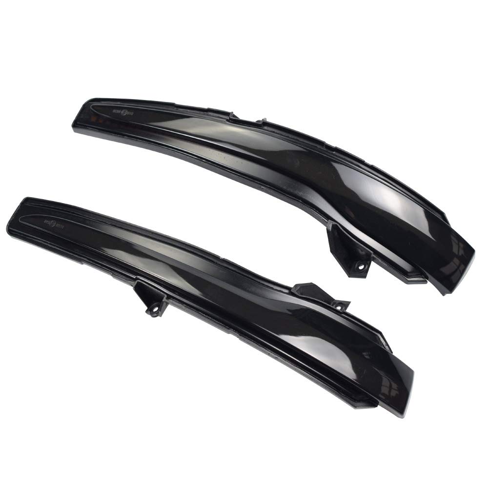 Indicatori di direzione dinamici a LED per specchietti retrovisori laterali per Mercedes-Benz W205 X253 W213 W222 W447 (giallo(nero))