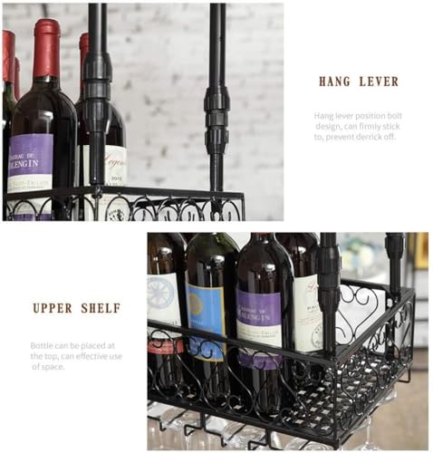 Soporte para copas de vino de metal 120×25 cm miniatura 3