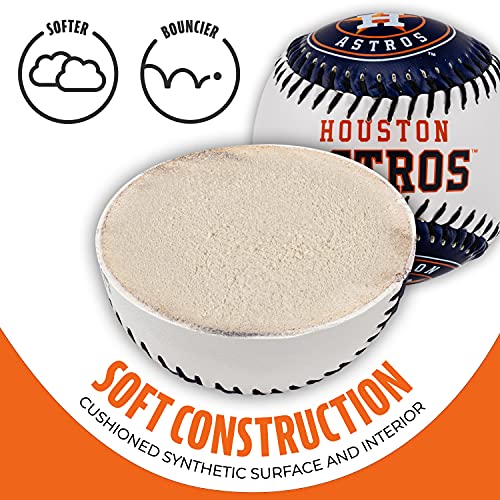 Franklin Sports Houston Astros Mlb Team Baseball - Mlb Team Logo Soft Baseballs - Toy Baseball For Kids - Great Decoration For Desks And Office #TOP2