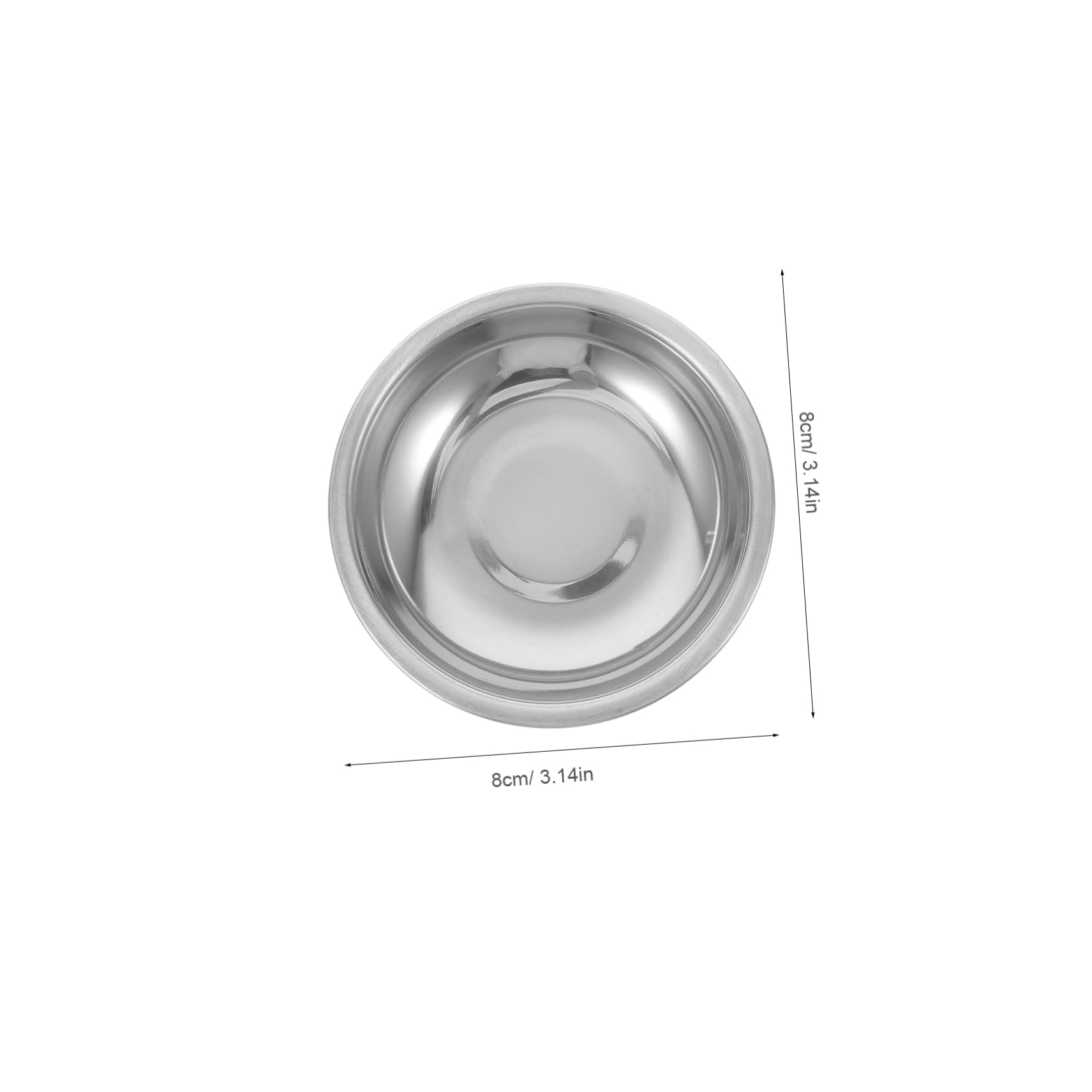 Mikinona Metal Tea Coaster Dish Insulation Pad Stainless Steel Teabag Tray Tea Cup Accessories Set of 6