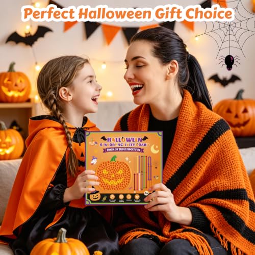 Halloween Fidget Toys Pumpkin Sensory Activity Board for Kids - image 7