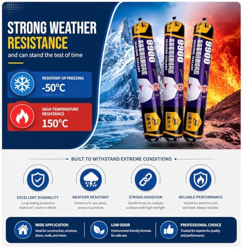 Image of Waterproof Silicone Sealant Adhesive for Roof & Leakage Repair | Weather Resistant | For Concrete, Metal, Steel, Aluminum, Tiles & Water Tank | Flexible & Paintable (pack of 1)