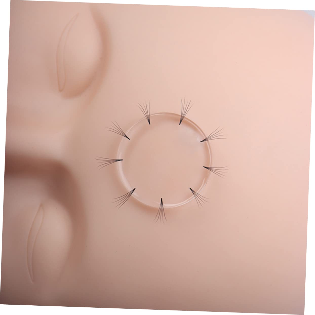 FRCOLOR Eyelash Silicone Pad Set 10pcs Lash Extension Lash Holder Easy to Use Clean