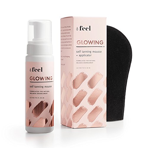 Feel Glowing Self Tanning Mousse 6oz + Applicator Mitt