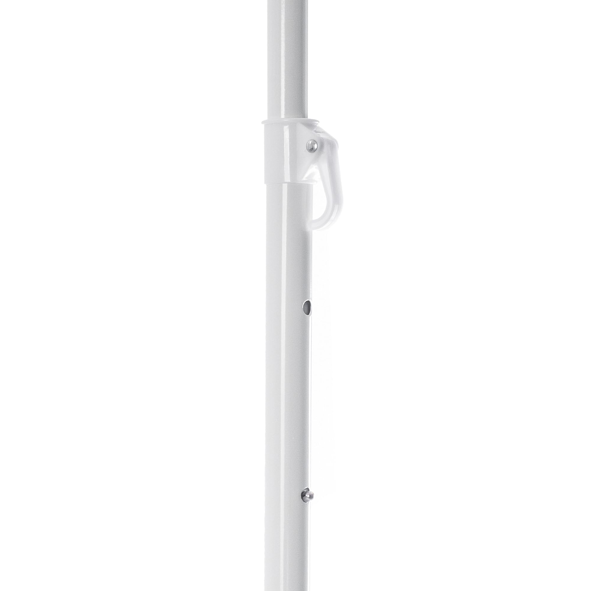 KADAX Parasol de jardin rond - 220 x 142-224 cm - Hauteur réglable - Pour balcon, jardin, terrasse, piscine et plage