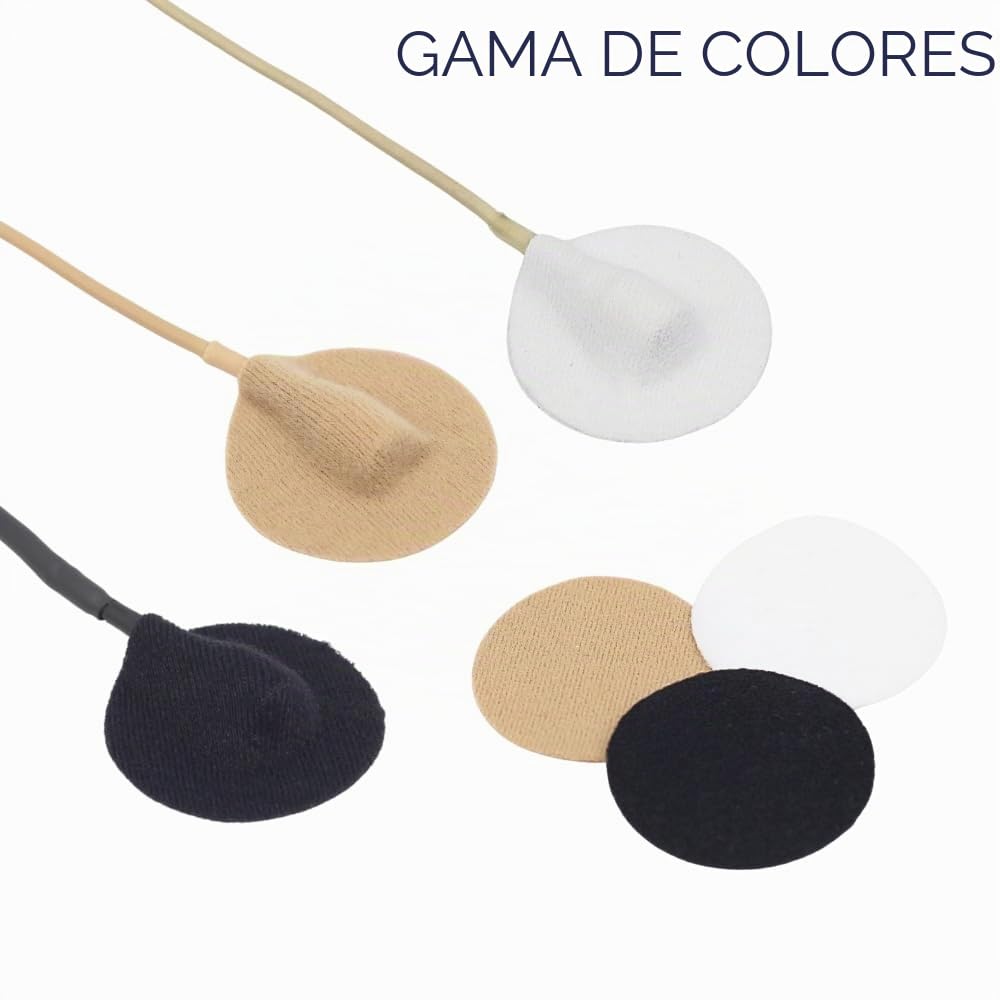 URSA Soft Circles - Protectores blandos reutilizables que proporcionan un escudo contra el viento y camuflaje para micrófonos Lavalier, 100 Soft Circles, beige