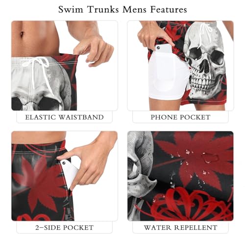 Short à séchage rapide pour homme extensible avec poche intérieure