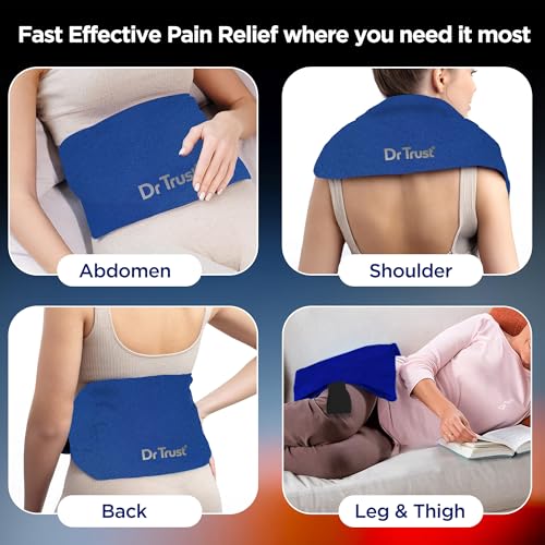 Image of Dr Trust USA Orthopedic Electric Heating Pad with Temperature Controller I Heat Belt For Pain Relief, Lower Back Pain, Period Cramps, Lumbar, Shoulder & Knee-368