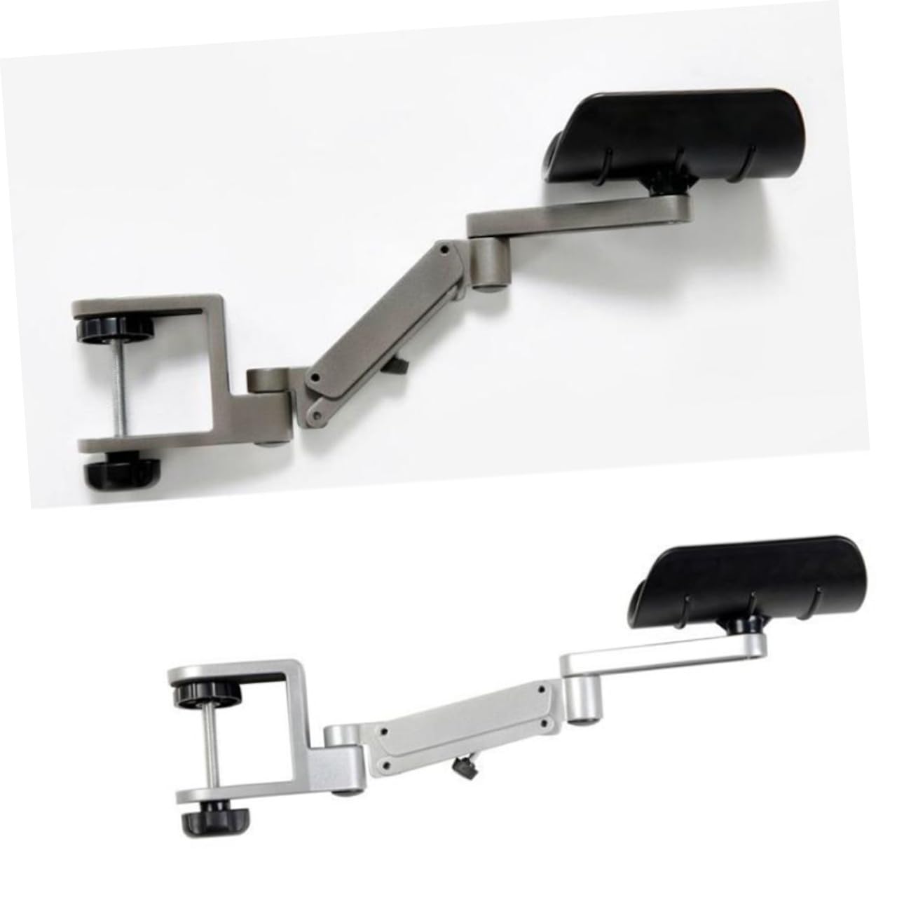 DOITOOL Soporte Ergonómico de Aluminio para Brazo y Muñeca Ajustable Reposabrazos para Ordenador Portátil Consola de Ratón Alivio de Dolor de Hombro Diseño Flexible y Fácil Instalación