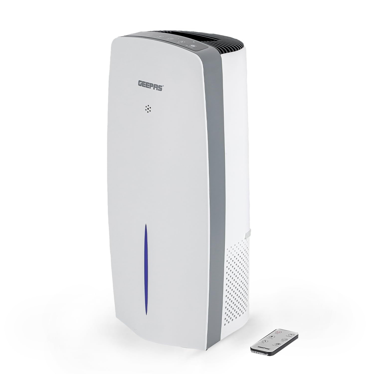 GEEPAS Digital 2-in-1 Air Purifier and Humidifier for Home Bedroom, 3 Stage HEPA Air Cleaner for Dust Odours Allergen and Pollen, Portable Air Purifiers 8 Hour Timer with Remote Control and Wifi'