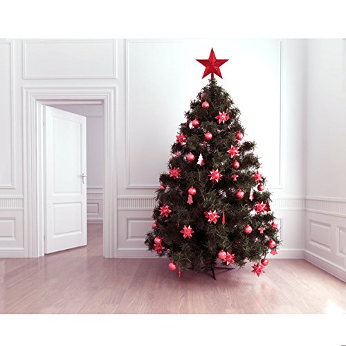 Nicexmas Puntale per albero di Natale, a forma di