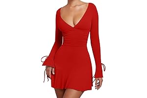 Chic and Sultry: Women's Bodycon Long Sleeve Valentine's Day Dress