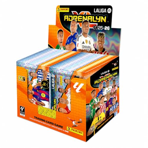Caja 50SOBRES ADRENALYN XL LA Liga 2025/2026-300 Cartas