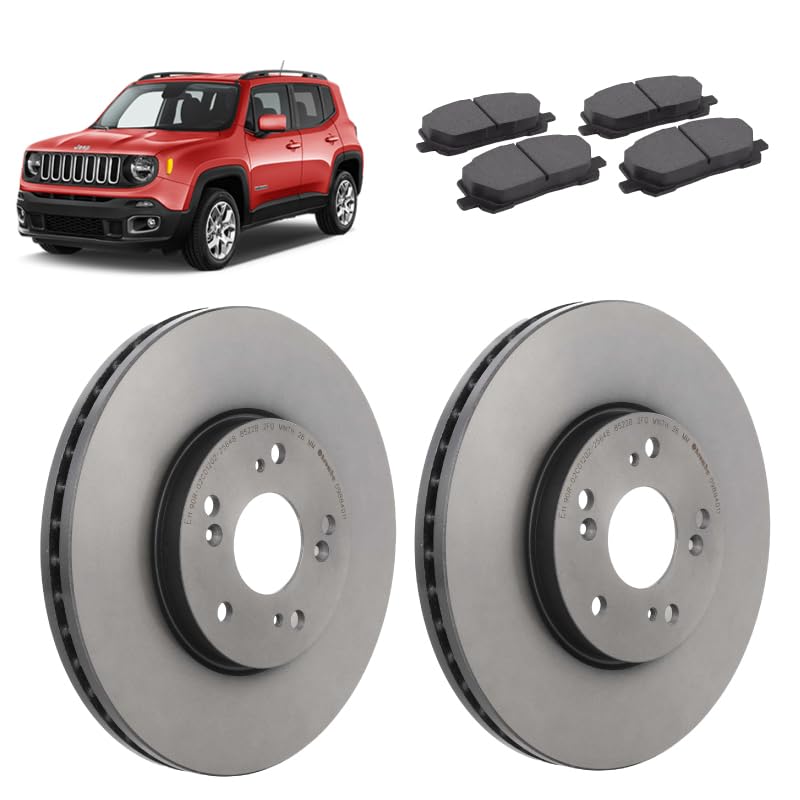 Kit dischi 305mm e pastiglie freno anteriori compatibile con Jeep Renegade 2014+