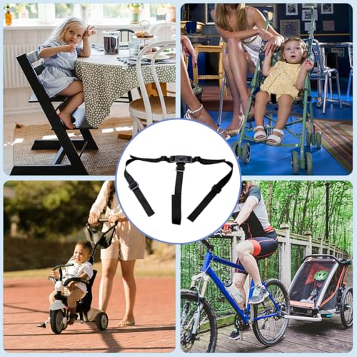 JYNXOR Hochstuhl Gurt, Dreipunkt, für Kinderwagen Kinderschutzgurt Universal Ersatz-Sicherheitsgurte Verstellbare für Baby Kindersitz Kinderwagen Kinder Buggy