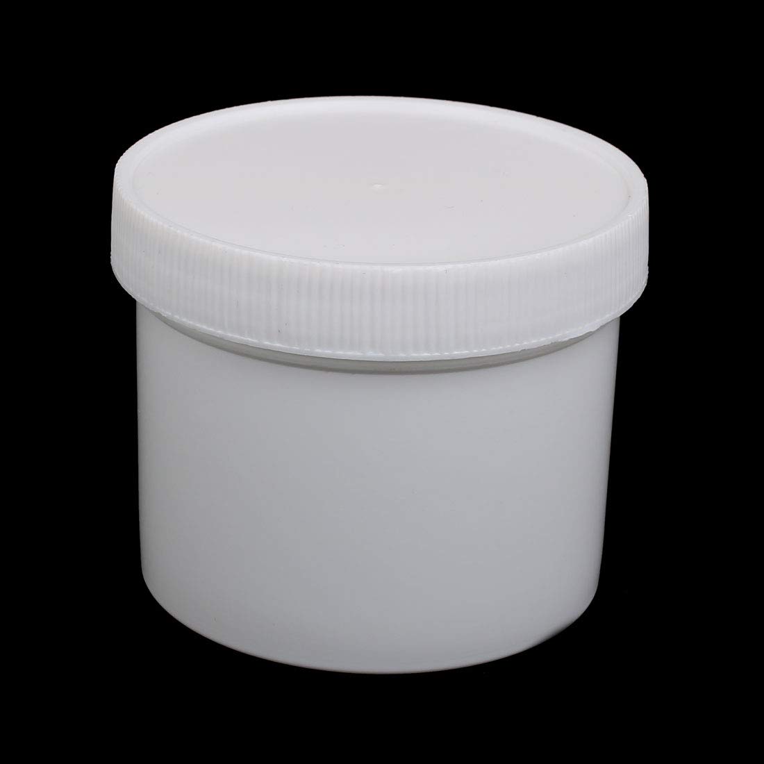 Aexit 250ml HDPE gauge Plastic Wide Mouth Round Laboratory Experiment Bottle White 5pcs