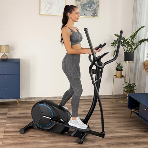 XC1500 Magnetischer Crosstrainer für Zuhause, Elliptical Trainer mit 16-stufig Einstellbarem Widerstand, Ellipsentrainer für Zuhause, Crosstrainer Klappbar, Cardio Geräte für Zuhause – Bild 3
