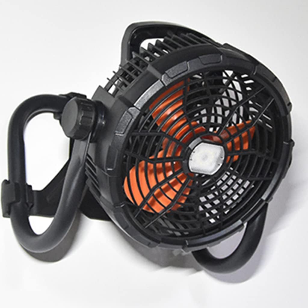 Rotation USB Battery Multi Purpose Table Fan Rechargeable Battery Powered Industrial Fan with Table Lamp