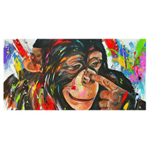 Singe toile peinture graffiti 40x80cm art mural moderne sans cadre pour decoration salon