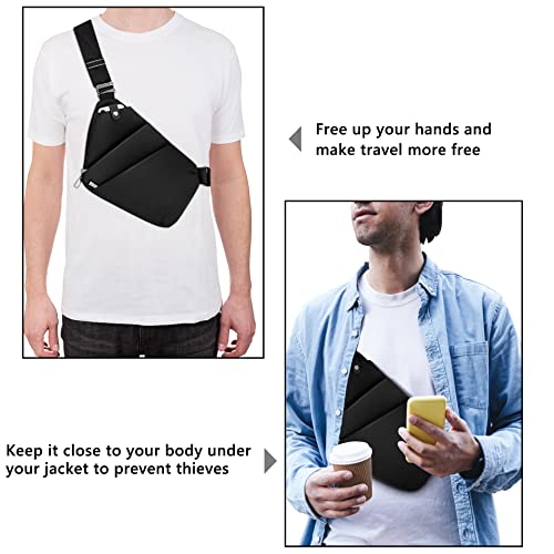 Anti-Theft Crossbody Bag for Women Men, Waterproof Shoulder Backpack Sling Chest Crossbody Bag Casual Daypack4