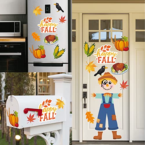 Set de 21 imanes decorativos de otoño para refrigerador miniatura 7