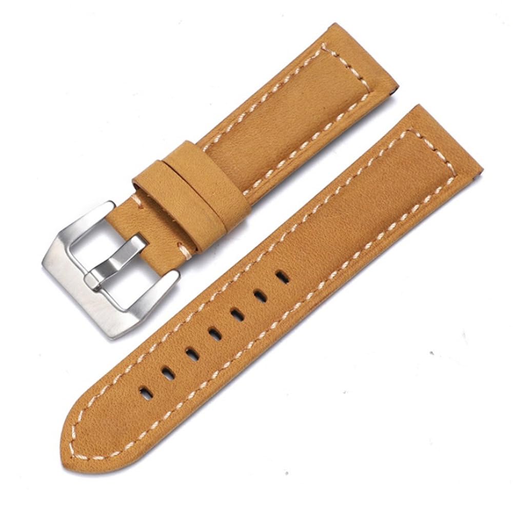 Correa de cuero auténtico, Adecuado for correa de reloj Correa cuero Hombres Mujeres