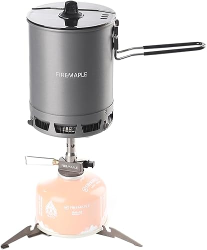 Miniatura 10 de Fire-Maple Petrel Quickboil Pro Sistema de Cocina Ultraligero – Juego Compacto de Olla y Estufa de Ebullición Rápida para Mochileros, Ideal para