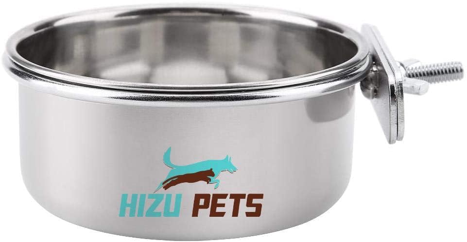 HIZU PETS Birdcage Bird Feeder Birds Bowls for Cage Parakeet Food Dish Parrot Feeders Water Bowls Stainless Steel Dishes Coop Cups for Small Animals Finches Lovebirds (CLAMP Holder, 2.Pcs (500.ml)) (B0CDHG6NP9) Amazon Price History, Amazon Price Tracker