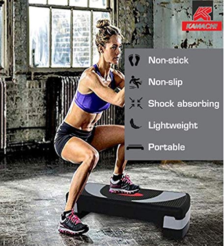 Image of KAMACHI Adjustable Aerobic Fitness and Exercise Step Board Medium