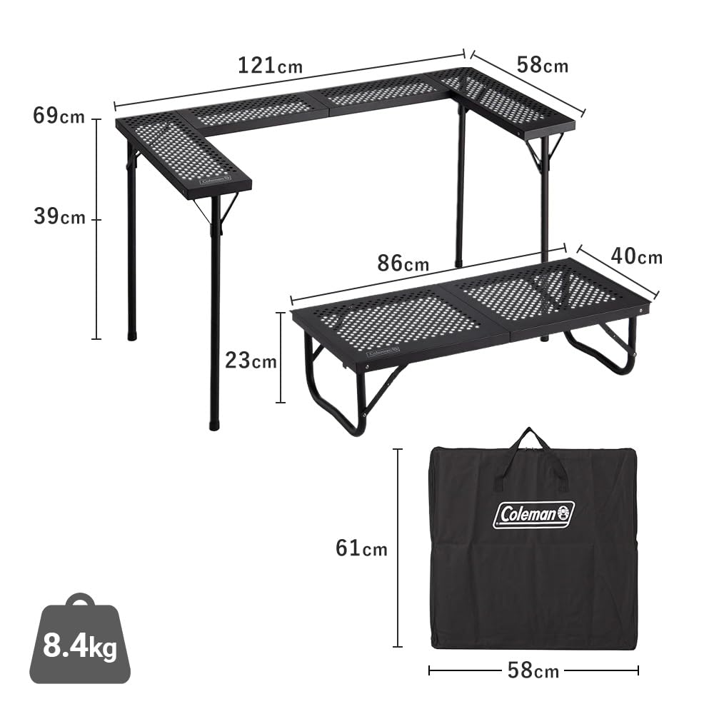 Amazon | Coleman(コールマン) テーブル 3ウェイBBQテーブルセット