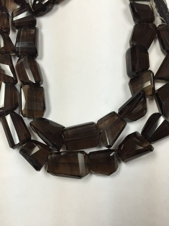 Quartz fumé perles pour créer des bijoux bohèmes et colliers d'automne