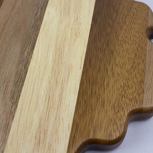 Tabla de cortar de madera con forma de Michigan miniatura 5