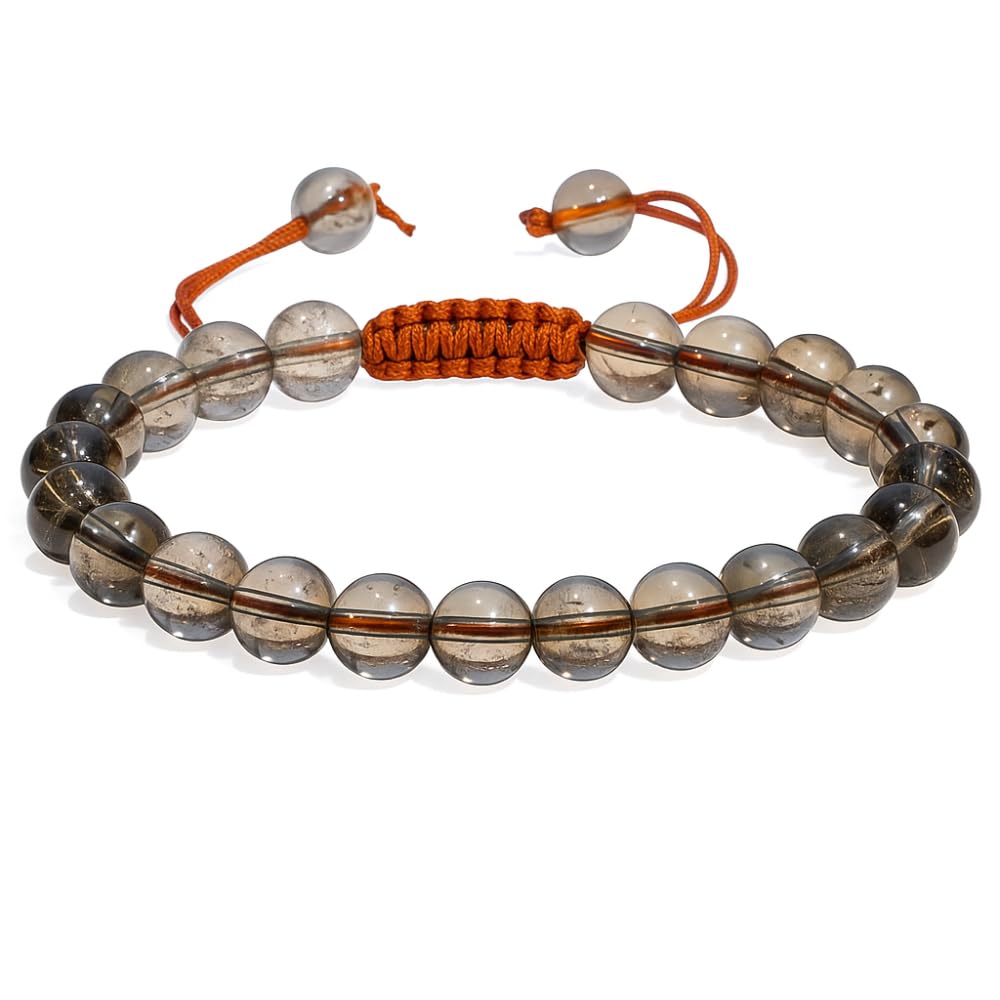 Bracelet – Healing Crystal Bracelet for Women, Men – Chic Gemstone Bracelet for Men and Women – 8mm Round Bead Bracelets for Spiritual Healing, Protection, Positive Energy