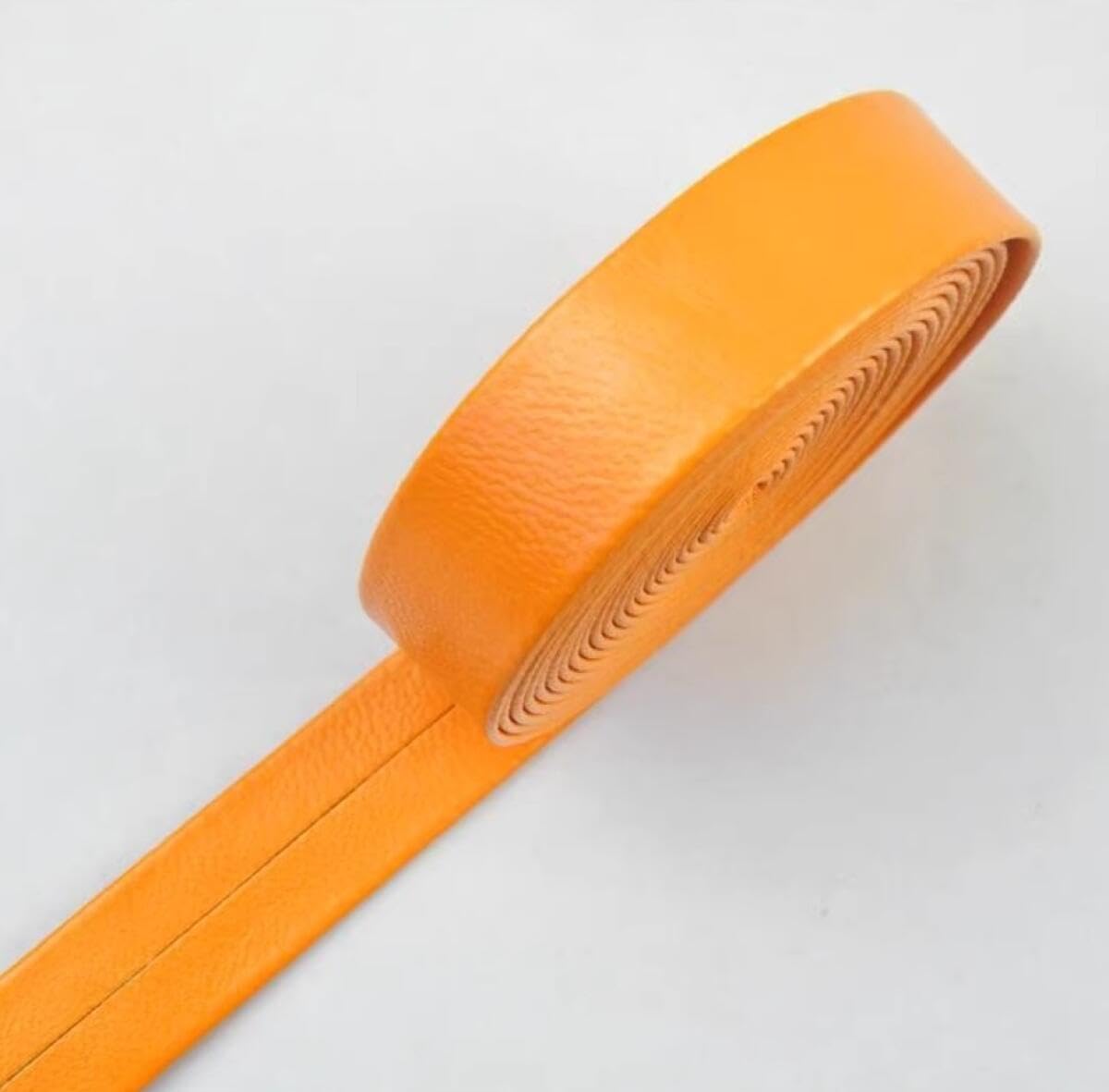 YJIUYUANQ (Orange) 5Meters 15mm PU Leather Cord Bag Sewing Ribbon Tapes Clothing Bias Binding Decoration Rope DIY Garment Accessories