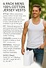 Undercover 6 Pack Mens 100% Cotton Jersey Vests White 2XL #3