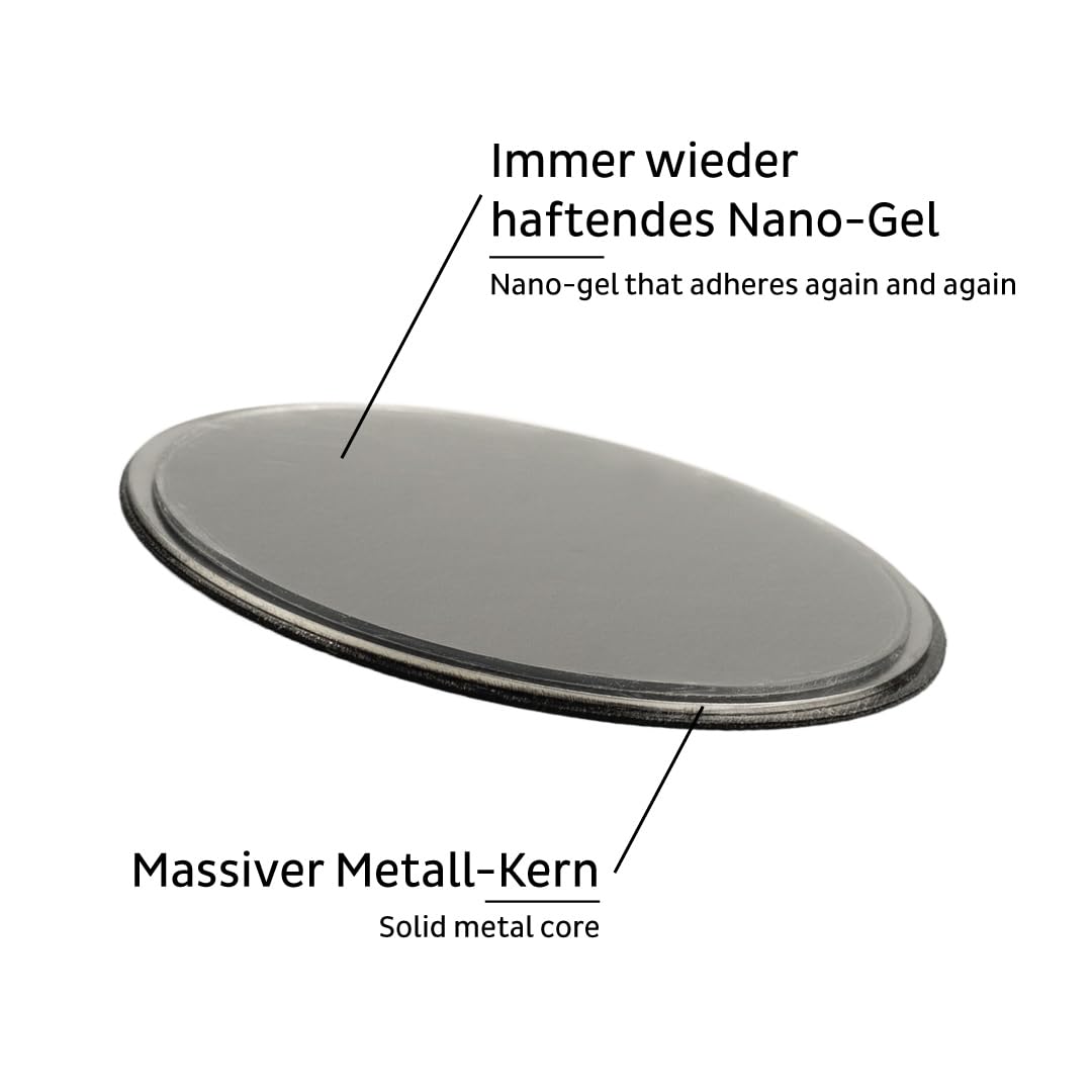 Silwy Magnet-Power-Bundle XXL Magnetisches Nachrüst-Set für Kaffeemaschinen 4 Magnete + 4 Gel-Pads + 4 Klebepunkte