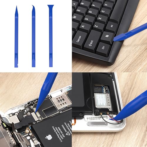 Image of Repair Tools Kit for iPhone iPad MacBook Nintendo Switch PS4 Xbox Laptop - 5 Universal Triangle pry bar + 2 Spudger + 3 Big Spudger + 2 Metal Triangular spudgers(0.91 inch) (Pack of 2)