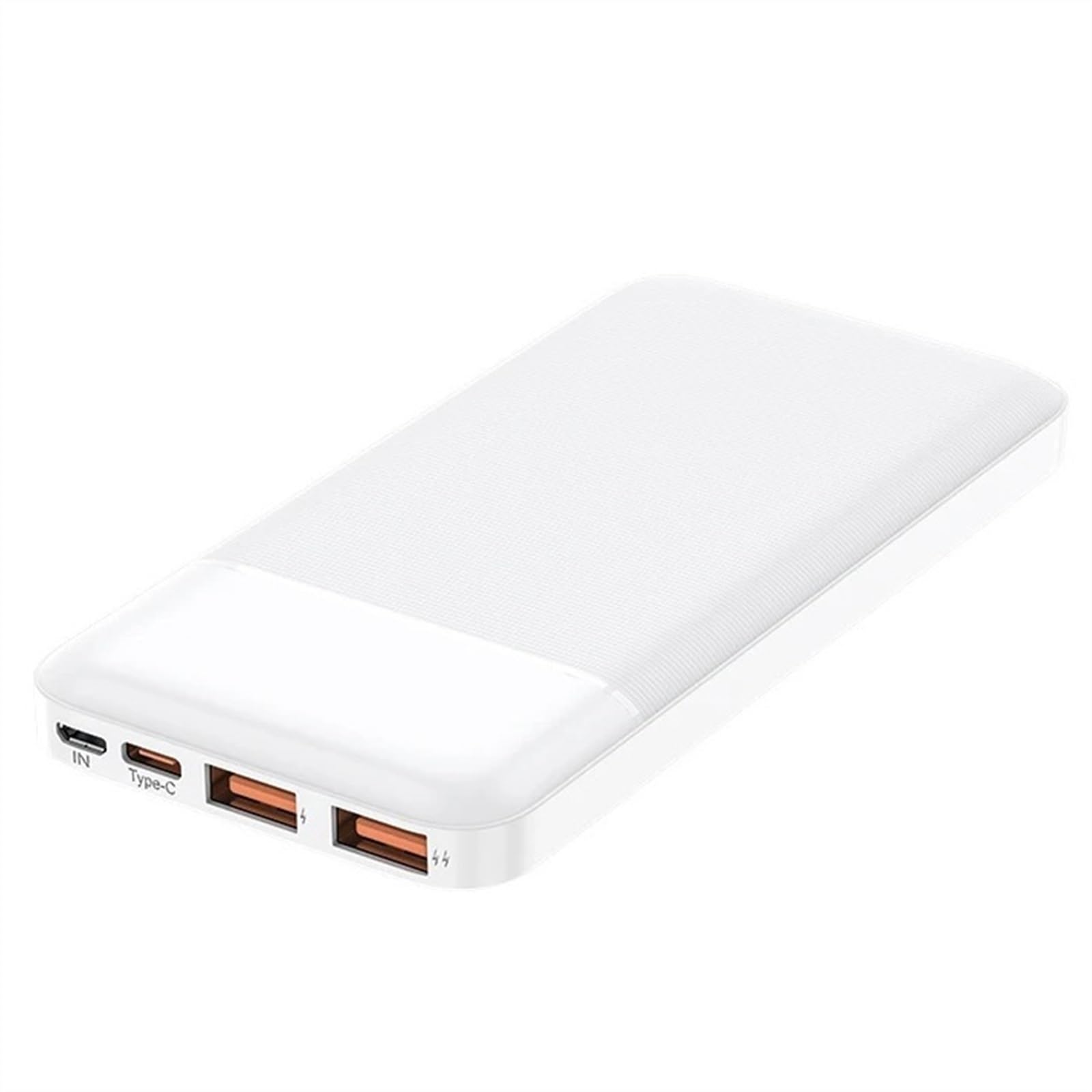 Power Bank 30000mAh-10000mAh Powerbank O Dużej Pojemności Przenośna Ładowarka Do Telefonu PD22.5w Typ C Szybkie Ładowanie PC Ognioodporny (Size : White Power Bank 20000mAh)