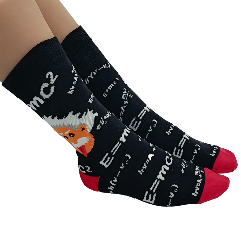 FGFD&OU Calcetines Divertidos Originales Unisexo de Algodón Para Hombre y Mujer - Fantasía Matemáticas, Regalo Para Navidad