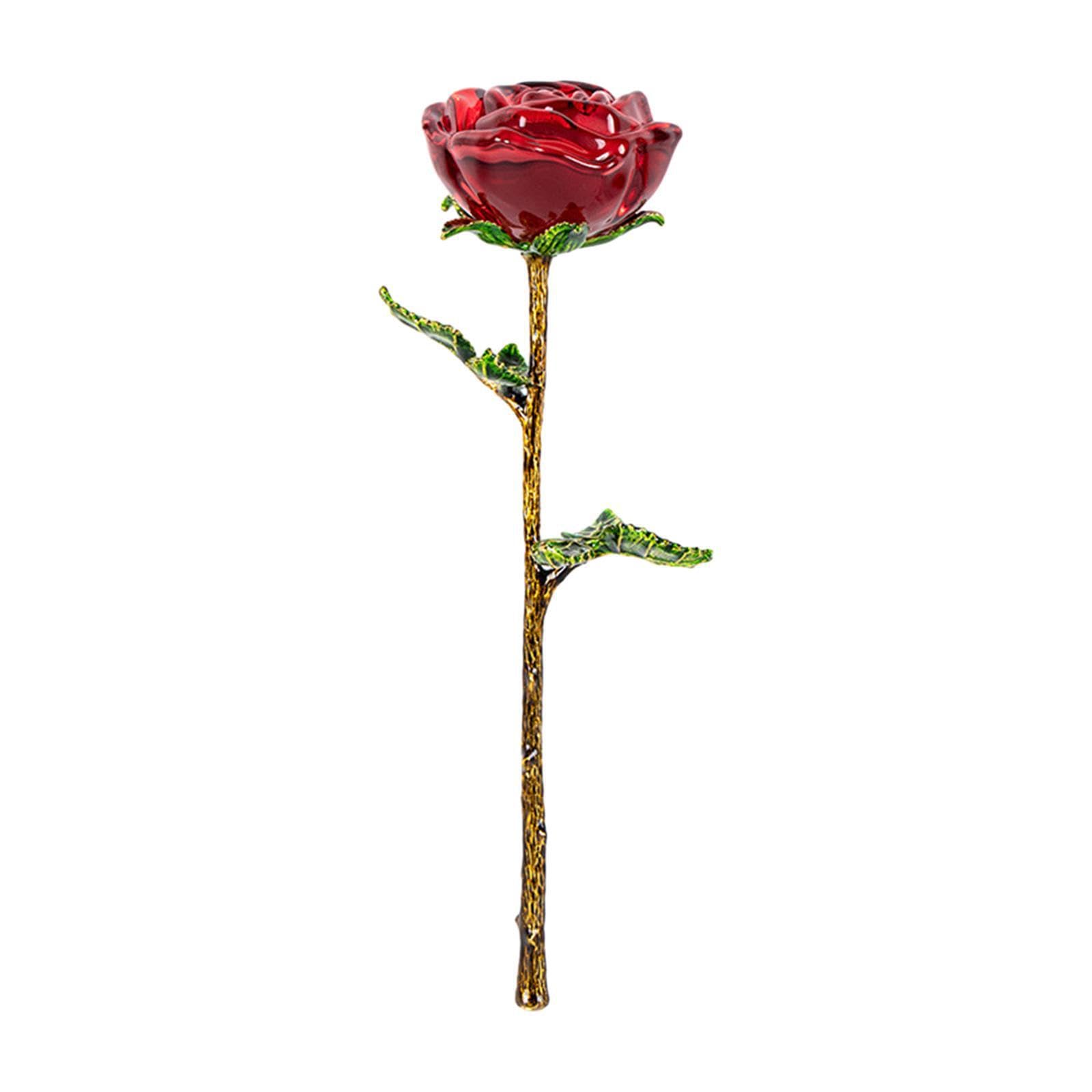 PIXZCSA Crystal Vase R Unique Wedding Expressing Deep Love Thanksgiving Anniversary Wedding Handmade Gifts Like Real Flower Blooming Women