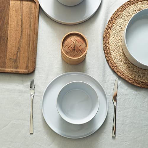 Image of Stone Lain Celina Stoneware 12-Piece Dinnerware Set, Dinner and Pasta Bowls, White