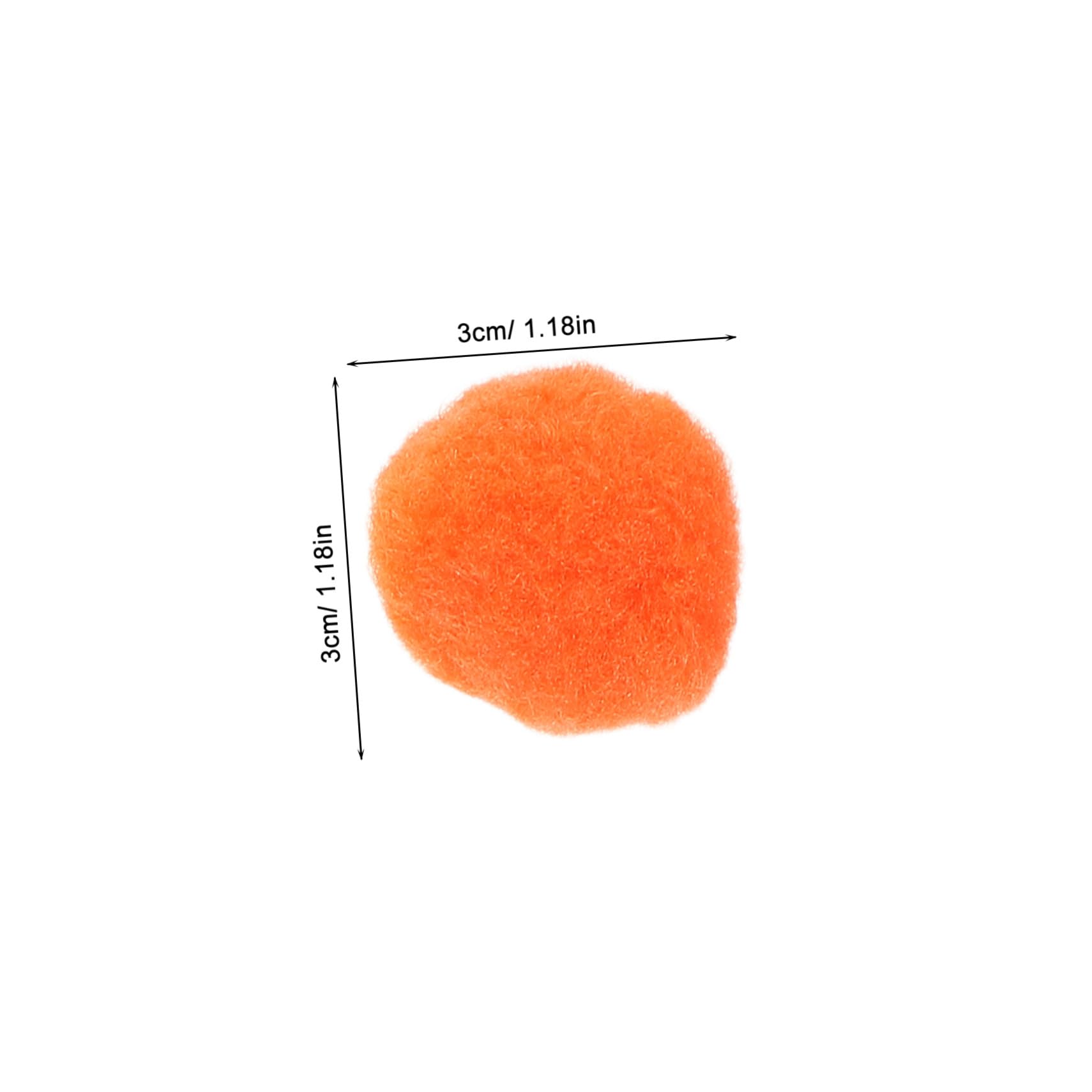 Pompons de Pom-pom Girl en Peluche, Lot de 1000 Pièces 3 Cm