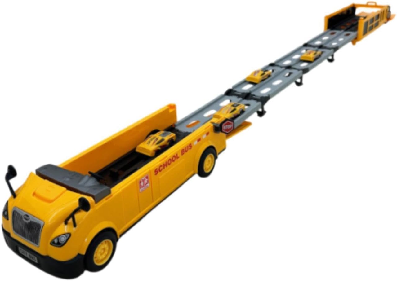 Carrier Foldable Layer Car Race Track Playset for Kids
