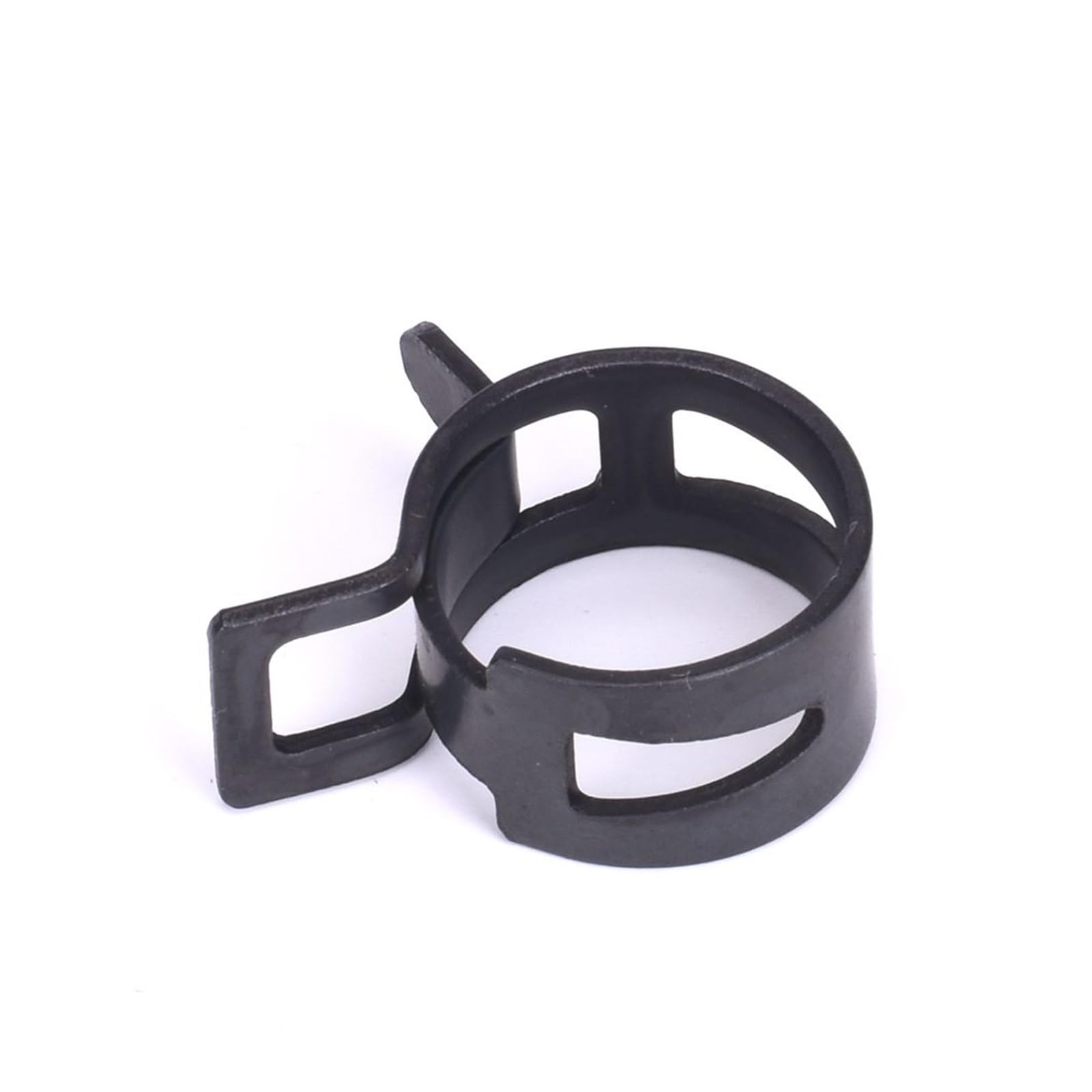 65MN Ossido di acciaio al manganese-trattato nero Fascetta for tubo flessibile Diametro interno 4mm-22mm Fibbia elastica ad alta resistenza Cerchio for tubo dell'acqua(12mm 100Pcs)