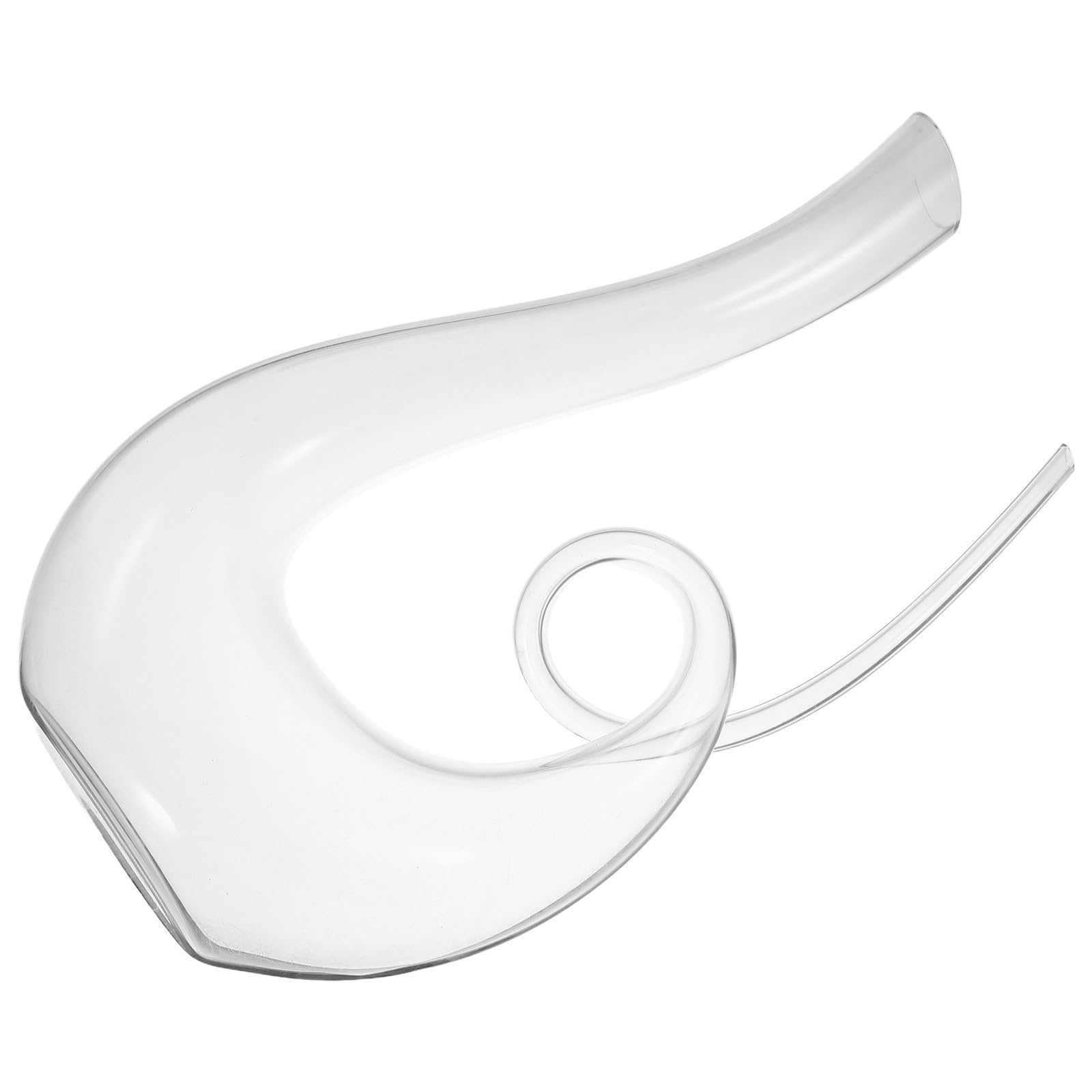 DOITOOL Decantador de Vino para Mejorar el Sabor y Aroma del Vino de Vidrio Transparente de 1300ml Base Plana y Diseño Creativo Hogar