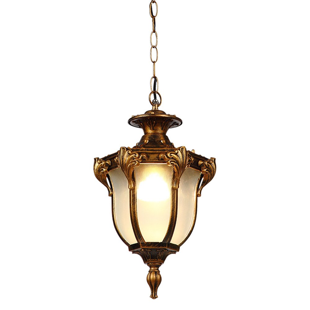 Suspension extérieure de plafond style antique pour terrasse en bronze