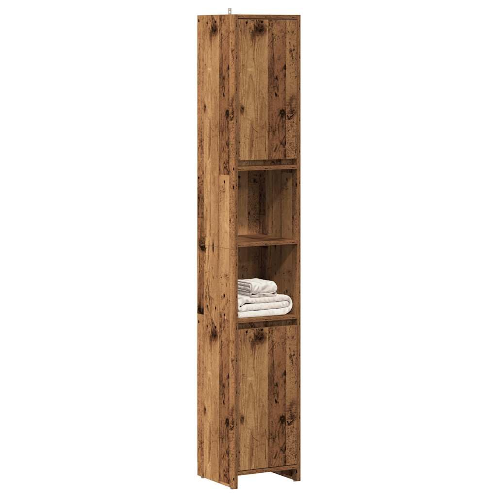 Badkamerkast 65x33x60 cm bewerkt hout oud houtkleurig kopen? | .nl