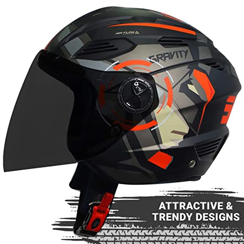 Image of Steelbird SBA-6 7Wings Gravity Open Face ISI Certified ABS Helmet