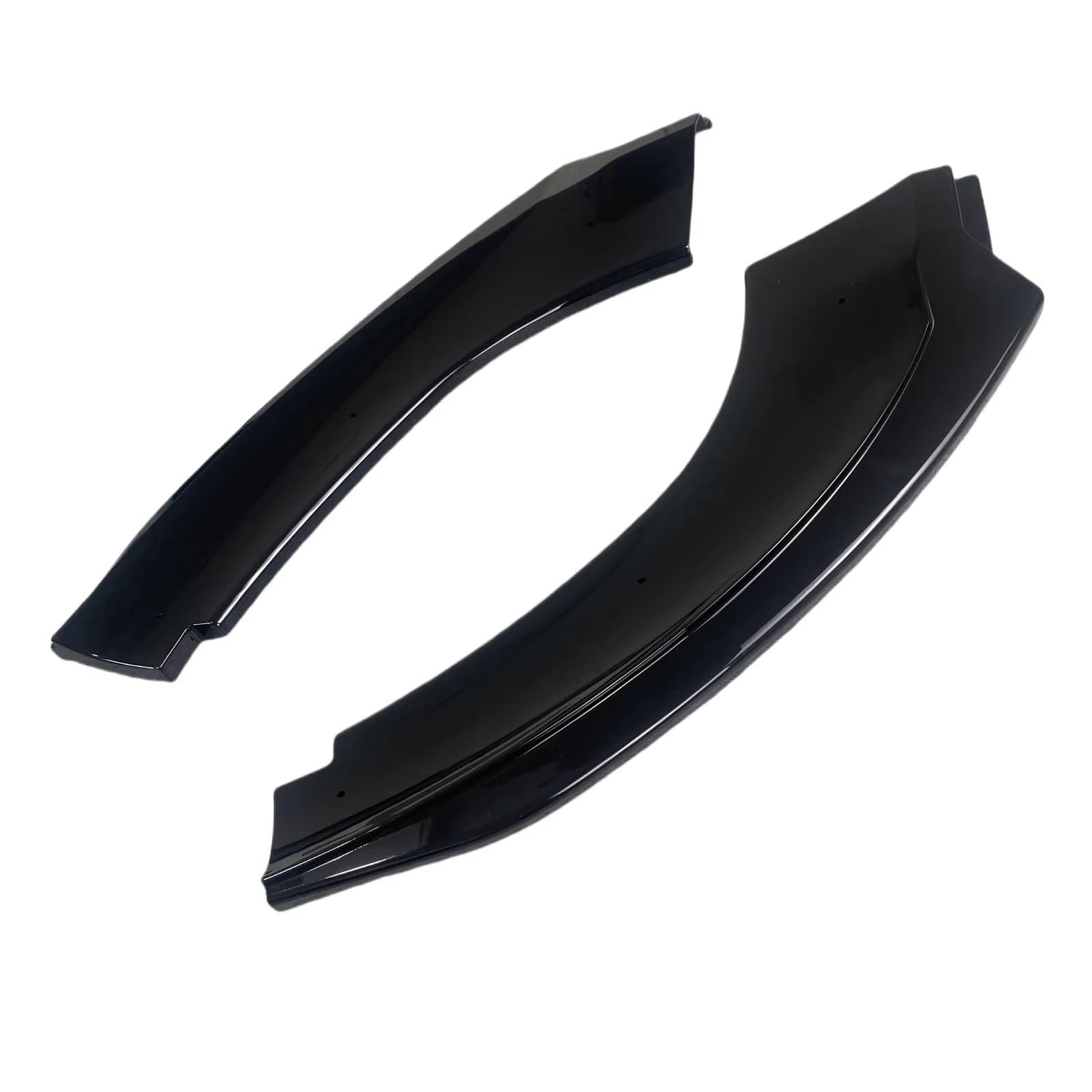 Parachoques Delantero Coche Spoiler Separador Labios Parachoques Delantero Negro Brillante 3 Piezas para Seat para Leon MK2 para Cupra R 09-12 Kit Facelift Tuning Kit lip